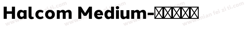 Halcom Medium字体转换